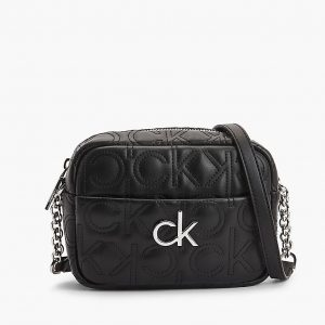 CALVIN KLEIN - Borsa Donna a Tracolla Trapuntata Regolabile Nero