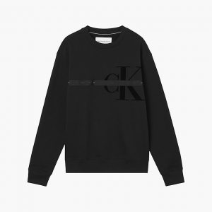 CALVIN KLEIN - Felpa in Cotone Biologico con Logo
