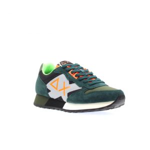 SUN68-SCARPE JAKI FLUO NERO/VERDE Scuro