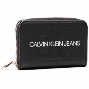 CALVIN KLEIN - Piccolo Portafoglio con Zip Integrale e Interno a Fisarmonica