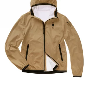 BLAUER - Giacca a Vento Sfoderata Dwaybe Beige