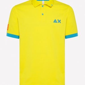 SUN68-Polo UOMO LOGO FLUO EL. GIALLO