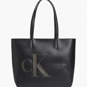 CALVIN KLEIN - Borsa Donna Tote con Monogramma Nero