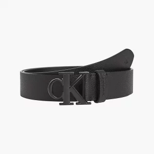 CALVIN KLEIN - Cintura Monogramma in Pelle