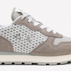 SUN68-Scarpe ALLY BIG MESH GRIGIO CHIARO