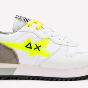 SUN68 - Scarpe Donna Stargirls Back Pois Bianco/Giallo