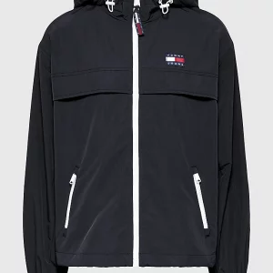 TOMMY HILFIGER-GIACCA A VENTO CON CAPPUCCIO Nera