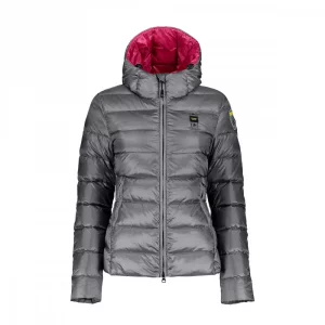 BLAUER-GIUBBINO DONNA CON CAPPUCCIO EMMA GRIGIO