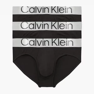 CALVIN KLEIN - Slip in Confezione da 3 - Steel Cotton