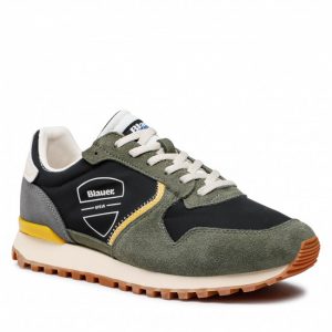 BLAUER - SCARPE UOMO DIXON01 NERO/VERDE
