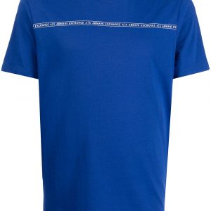 ARMANI EXCHANGE-T-shirt slim fit in cotone BLUE