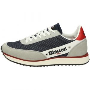 BLAUER - SCARPE UOMO DELTA01 NAVY BLUE/RED