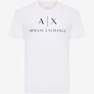 ARMANI EXCHANGE - T-Shirt Uomo Slim Fit in Cotone Bianco
