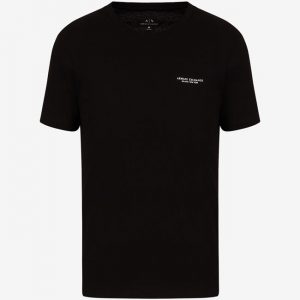 ARMANI EXCHANGE - T-Shirt Uomo Regular Fit in Jersey Nero