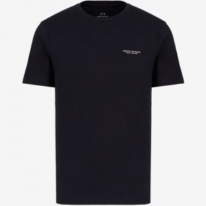ARMANI EXCHANGE - T-Shirt Uomo Regular Fit in Jersey Blu Navy