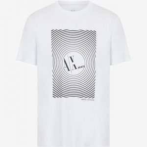 ARMANI EXCHANGE-T-shirt regular fit in jersey di cotone BIANCA