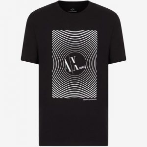 ARMANI EXCHANGE-T-shirt regular fit in jersey di cotone NERA