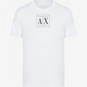 ARMANI EXCHANGE - T-Shirt Uomo con Logo Bianco