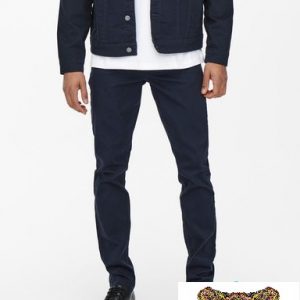 ONLY&SONS- ONSLOOM SLIM TWILL BLUE NAVY NO.22021458