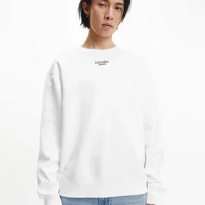 CALVIN KLEIN - Felpa dal Taglio Rilassato Bianco