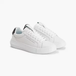 CALVIN KLEIN - Scarpe Donna Sneakers in Pelle Bianco
