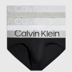 CALVIN KLEIN - Slip In Confezione Da 3 - Steel Cotton
