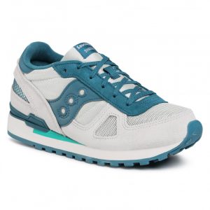 SAUCONY - SCARPE BAMBINO SHADOW ORIGINAL GRIGIO/BLUE