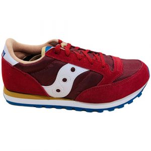 SAUCONY - SCARPE BAMBINO JAZZ ORIGINAL ROSSO/BLUE/BEIGE