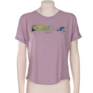 BLAUER - T-SHIRT DONNA MANICA CORTA GOMMATA LAVANDA