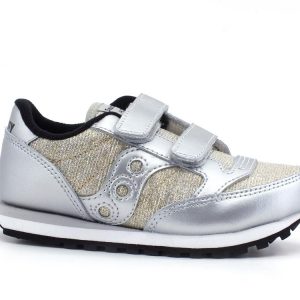 SAUCONY - SCARPE BAMBINO JAZZ DOUBLE SILVER