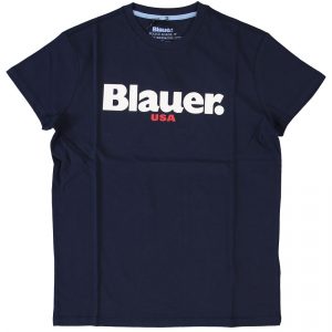 BLAUER- T -SHIRT NERA BAMBINO CON LOGO BLUE