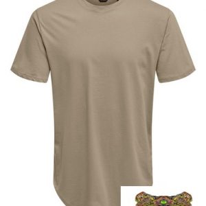 ONLY&SONS - T-SHIRT UOMO BEIGE