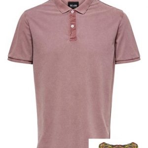 ONLY&SONS - POLO UOMO BORDEAUX