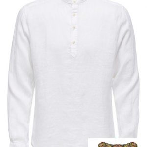 ONLY&SONS - MAGLIA LINO CON BOTTONI Bianca