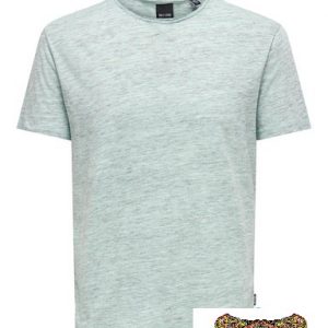 ONLY&SONS - T-SHIRT UOMO BLUE GLOW