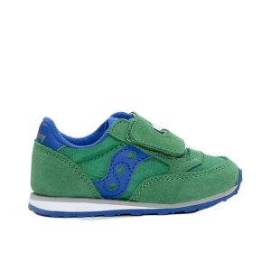 SAUCONY - SCARPE BAMBINI PICCOLI BABY JAZZ HOOK & LOOP VERDE/BLUE
