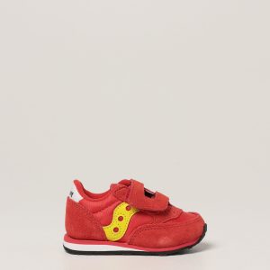SAUCONY - SCARPE BAMBINI PICCOLI BABY JAZZ HOOK & LOOP ROSSO