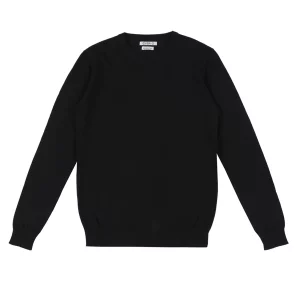 OVER-D - MAGLIA GIROCOLLO BASICA NERA