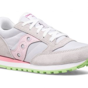 SAUCONY - SCARPE BAMBINO JAZZ ORIGINAL GRIGIO/ROSA/VERDE