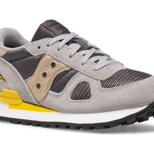 SAUCONY - SCARPE BAMBINO SHADOW ORIGINAL GRIGIO/GIALLO