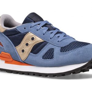 SAUCONY - SCARPE BAMBINO SHADOW ORIGINAL BLUE/ORANGE