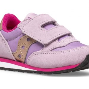 SAUCONY - SCARPE BAMBINI PICCOLI BABY JAZZ HOOK & LOOP MAVUE/ROSA