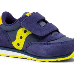 SAUCONY - SCARPE BAMBINI PICCOLI BABY JAZZ HOOK & LOOP BLUE/VERDE/GIALLO