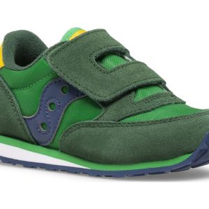 SAUCONY - SCARPE BAMBINI PICCOLI BABY JAZZ HOOK & LOOP VERDE/GIALLO/BLUE