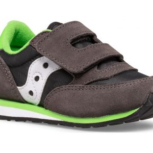 SAUCONY - SCARPE BAMBINI PICCOLI BABY JAZZ HOOK & LOOP VERDE/NERO/GRIGIO