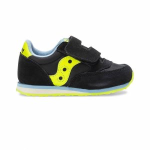 SAUCONY - SCARPE BAMBINI PICCOLI BABY JAZZ HOOK & LOOP NERA