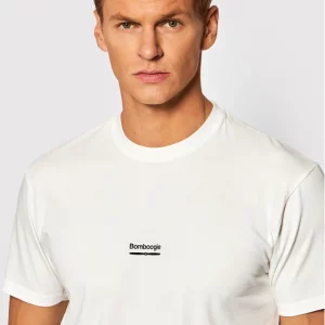 BOMBOOGIE - T-SHIRT UOMO BIANCA CON LOGO