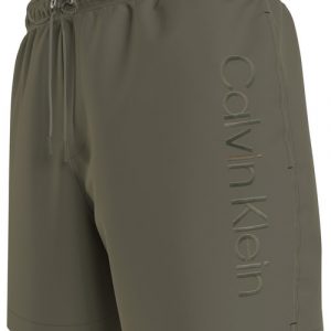 CALVIN KLEIN - Costume Pantaloncini da Bagno con Cordoncino Medio Verde
