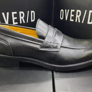 OVER/D - MOCASSINO PELLE NERO
