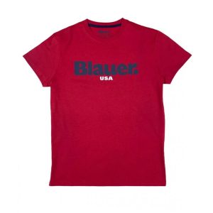 BLAUER- T -SHIRT NERA BAMBINO CON LOGO ROSSA